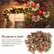 10Piece Christmas Ribbon Bows With Bells Mini Red Green Ornaments For Gift Boxes Trees Wedding D 6