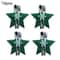 12Piece Christmas Star Placemat Set Snowflake Knife Fork Holders For Holiday Table Decorations P 12