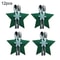 12Piece Christmas Star Placemat Set Snowflake Knife Fork Holders For Holiday Table Decorations P 12