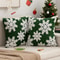 Snowflake Velvet Pillow Covers Set Of 2 Soft Christmas Cushion Covers With Festive Pattern Hidden 0
