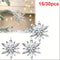 White Snowflake Christmas Decoration Pendants 15 Or 30 Transparent Crystal Snowflake Ornaments For 1
