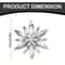 White Snowflake Christmas Decoration Pendants 15 Or 30 Transparent Crystal Snowflake Ornaments For 2