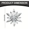 White Snowflake Christmas Decoration Pendants 15 Or 30 Transparent Crystal Snowflake Ornaments For 2
