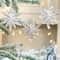 White Snowflake Christmas Decoration Pendants 15 Or 30 Transparent Crystal Snowflake Ornaments For 3