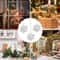 White Snowflake Christmas Decoration Pendants 15 Or 30 Transparent Crystal Snowflake Ornaments For 5