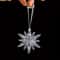 White Snowflake Christmas Decoration Pendants 15 Or 30 Transparent Crystal Snowflake Ornaments For 8