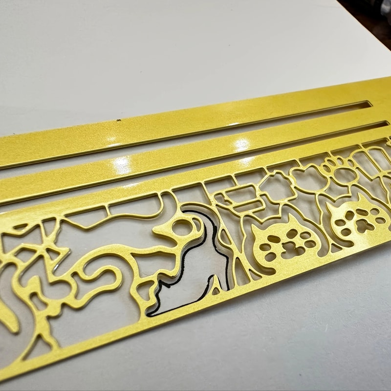 ThreeinOne Cat Lover Template Ruler Cute Cat Stencil Bookmark DoubleSided Measuring Ruler With 20 7