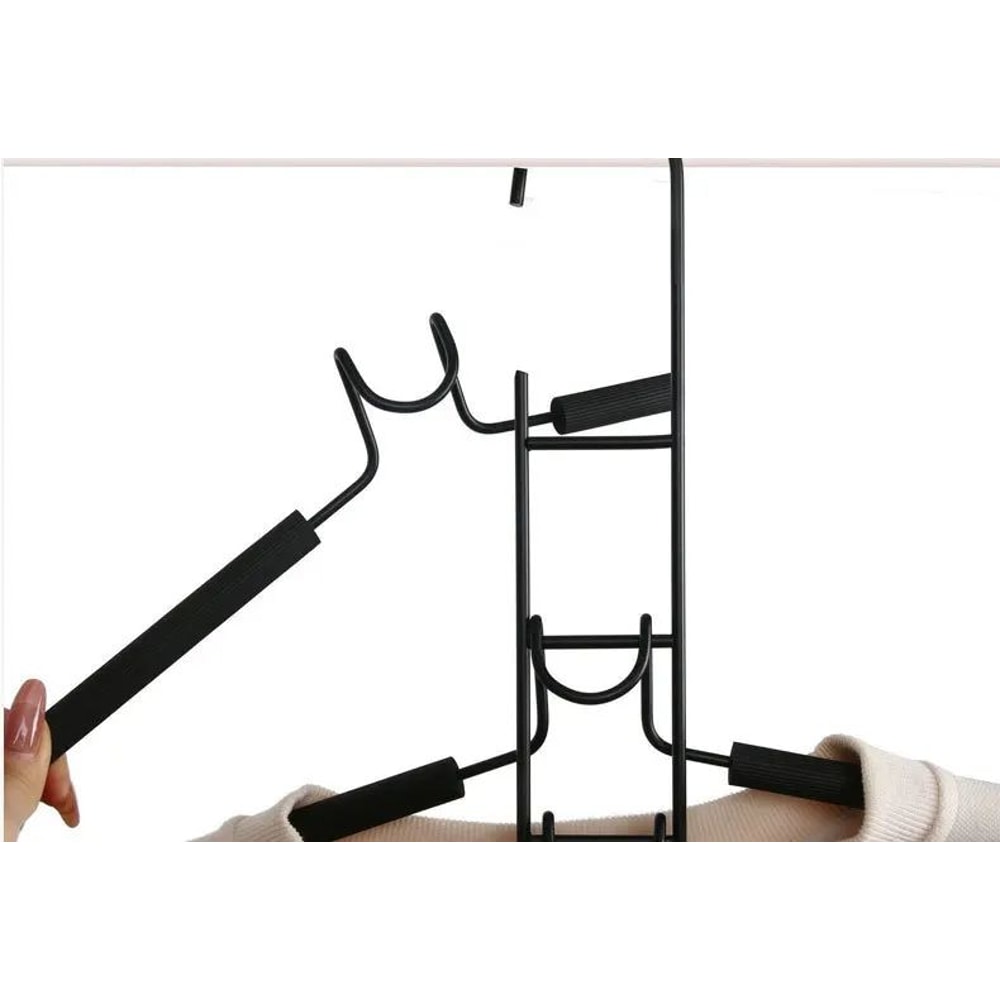 HeavyDuty SpaceSaving Clothes Hanger MultiLayer Metal Garment Organizer With NonSlip Foam Pads For 6