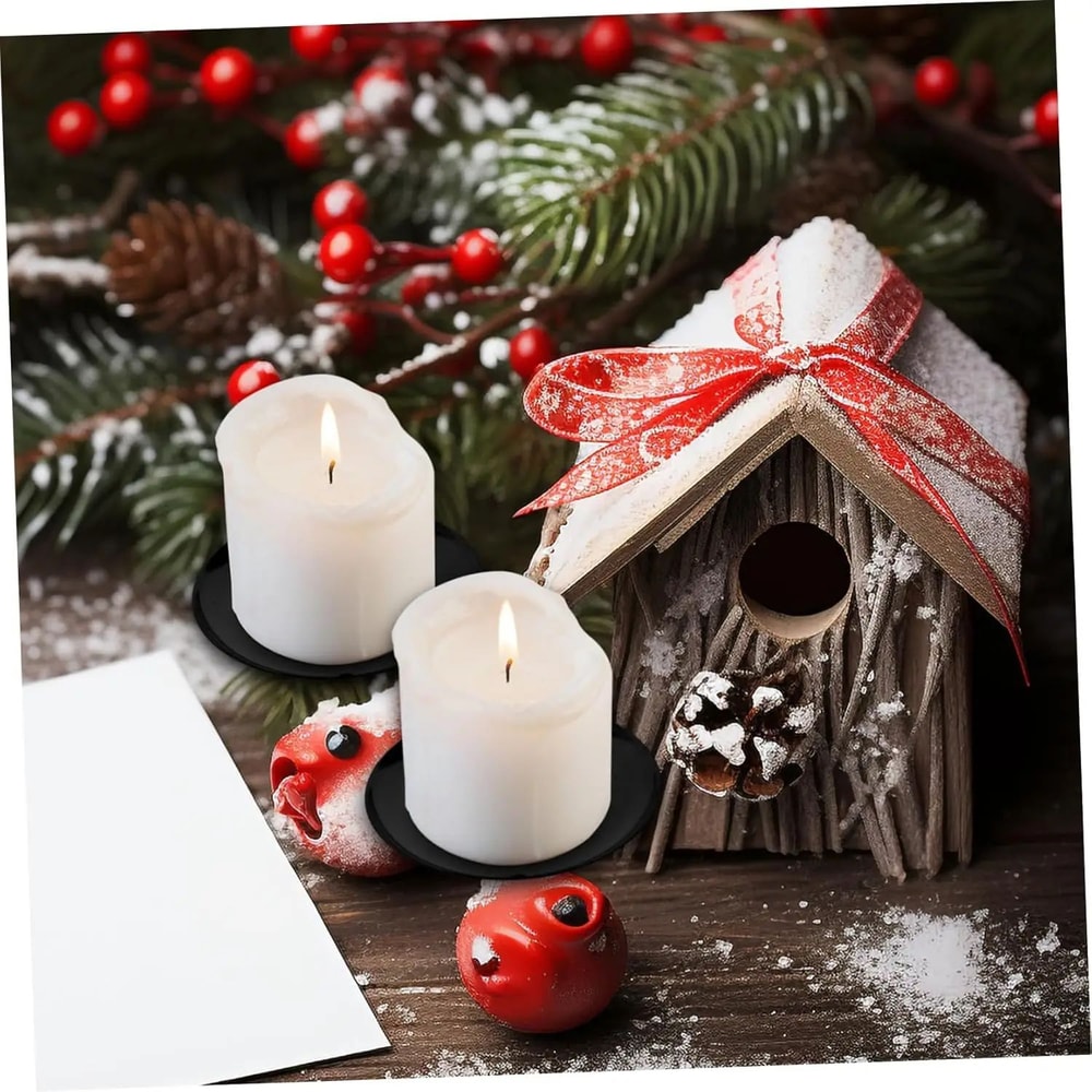 Metal Cone Candle Holders 6 Or 12pcs Advent Calendar Christmas Wreath Candle Bases Made From Dura 2