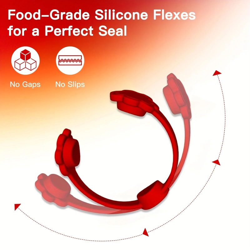 Silicone Air Fryer Handle Magnets 2 Sets Small Flower Design Safety Fix For RedHandle Air Fryers S 5