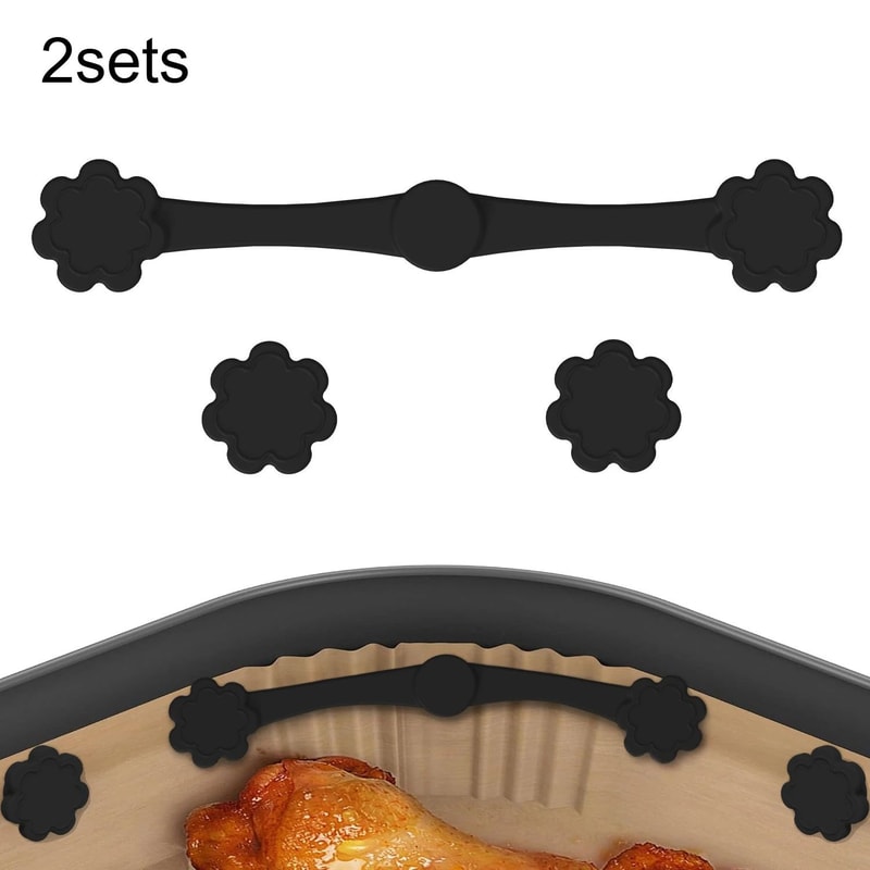 Silicone Air Fryer Handle Magnets 2 Sets Small Flower Design Safety Fix For RedHandle Air Fryers S 9