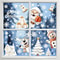 Festive DoubleSided Christmas Window Clings 9 Sheets Reusable PVC Stickers With Santa Snowman Hol 3