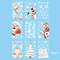 Festive DoubleSided Christmas Window Clings 9 Sheets Reusable PVC Stickers With Santa Snowman Hol 5