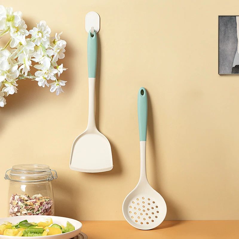 Modern Silicone Handle Kitchenware Spatula Colander Minimalist NonStick Cooking Baking Tools 4
