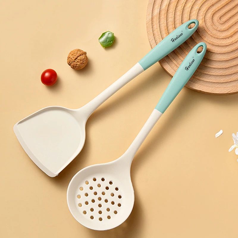 Modern Silicone Handle Kitchenware Spatula Colander Minimalist NonStick Cooking Baking Tools 5