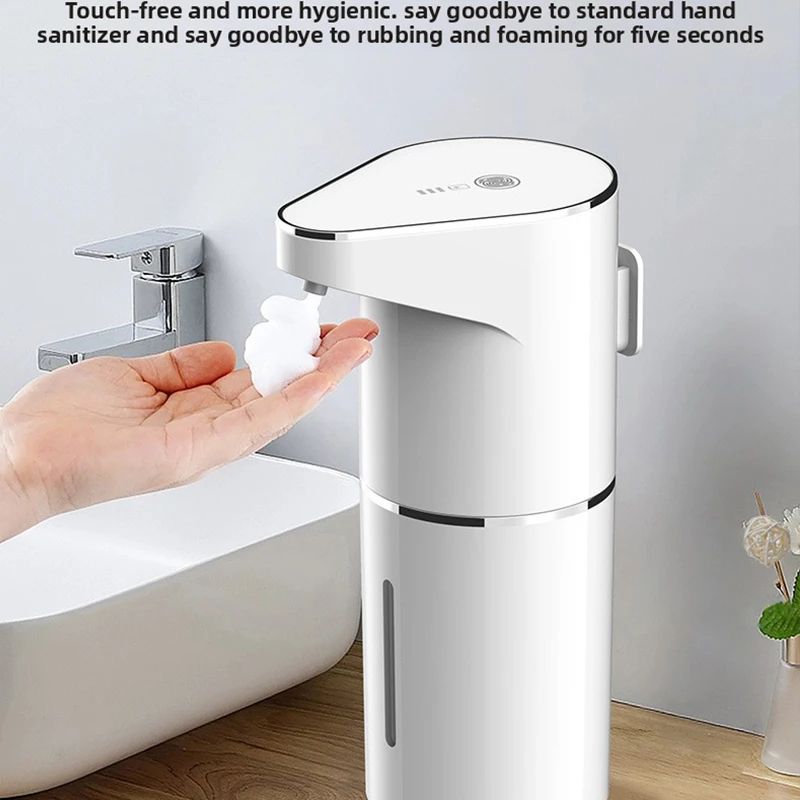 Automatic Touchless Foaming Soap Dispenser 350ml USB Rechargeable Electric Dispenser With 4Level A 1