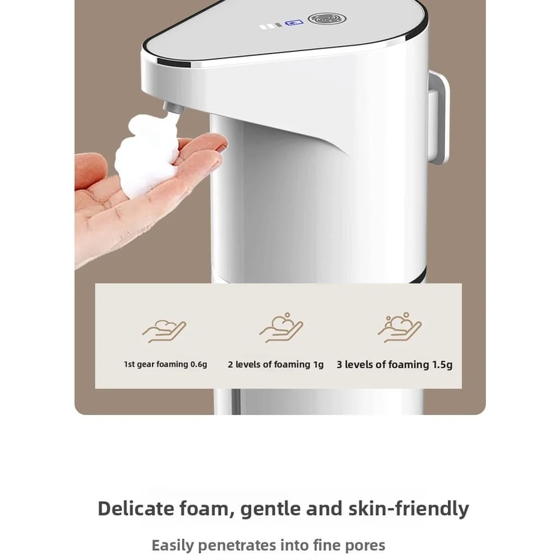 Automatic Touchless Foaming Soap Dispenser 350ml USB Rechargeable Electric Dispenser With 4Level A 3