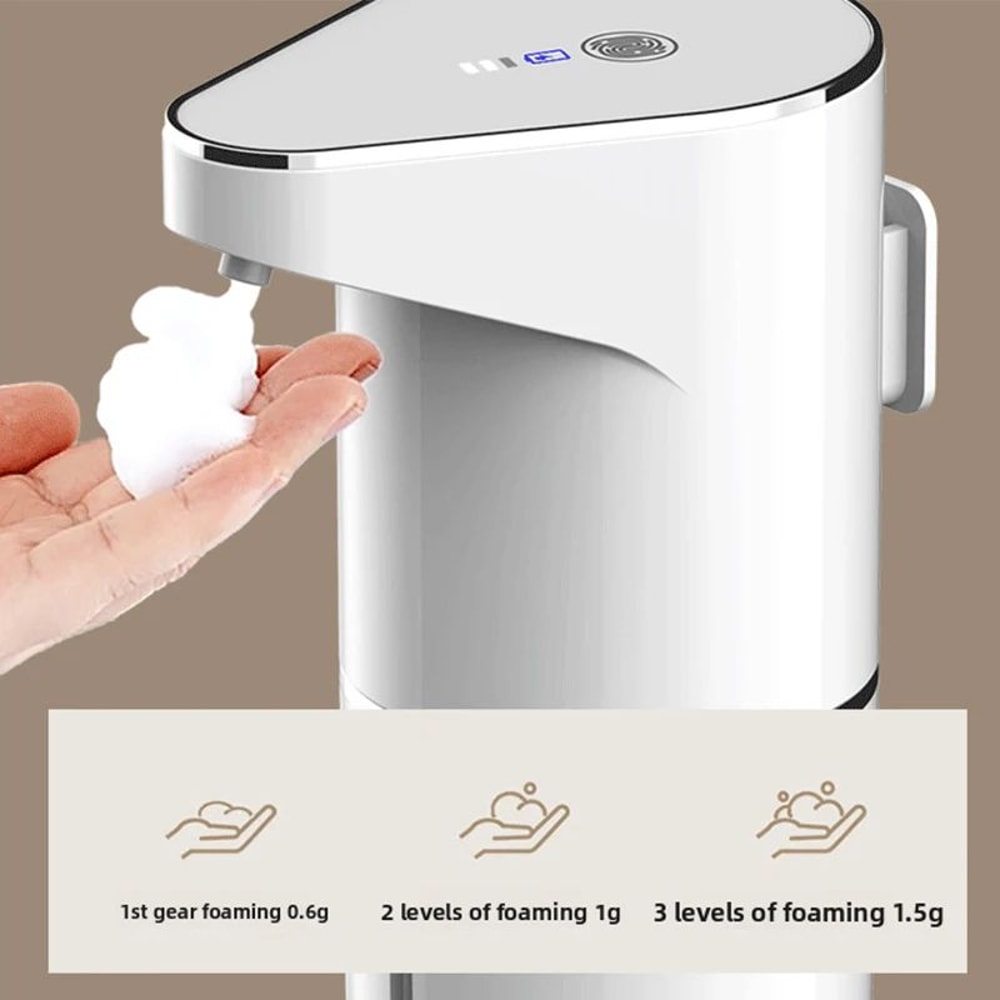 Automatic Touchless Foaming Soap Dispenser 350ml USB Rechargeable Electric Dispenser With 4Level A 4