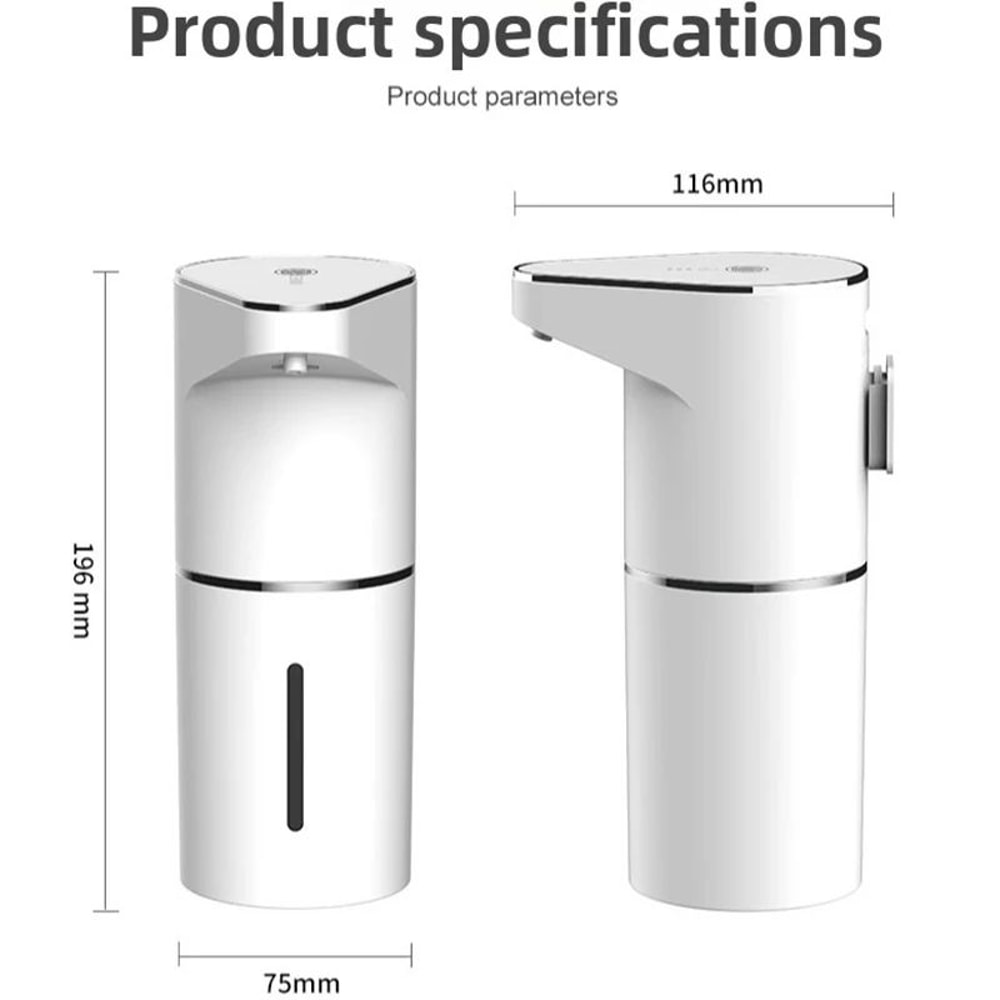 Automatic Touchless Foaming Soap Dispenser 350ml USB Rechargeable Electric Dispenser With 4Level A 5