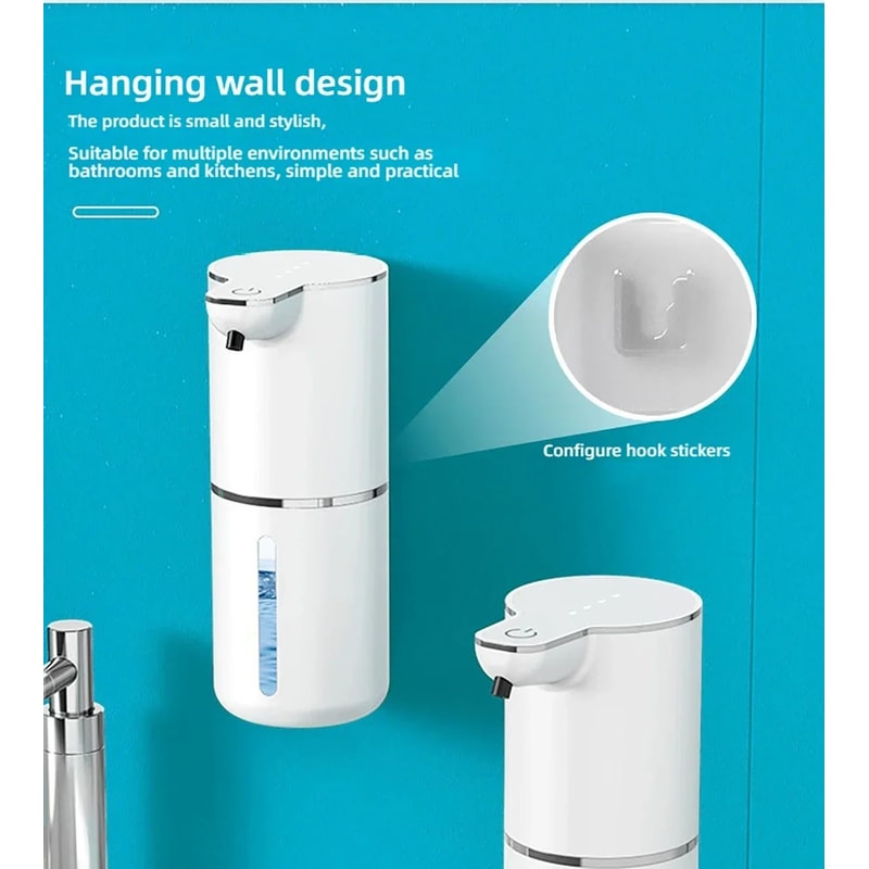 Automatic Touchless Foaming Soap Dispenser 350ml USB Rechargeable Electric Dispenser With 4Level A 9