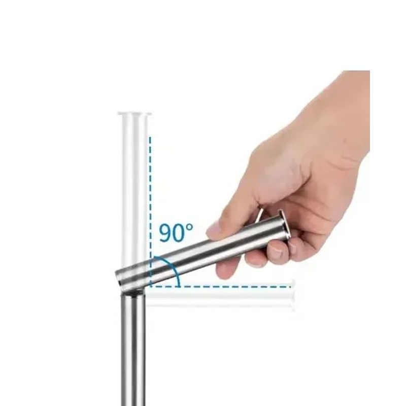 Stainless Steel FloorMounted Paper Towel Toilet Paper Holder Single Pole Bathroom Kitchen Standi 11
