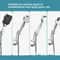 Adjustable Suction Cup Shower Head Holder PunchFree Handheld Shower Bracket With MultiAngle Rotati 16