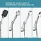 Adjustable Suction Cup Shower Head Holder PunchFree Handheld Shower Bracket With MultiAngle Rotati 16