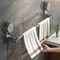 Retractable Suction Cup Towel Bar 3060cm 50100cm Adjustable NonPerforated WallMounted Single Rod 1