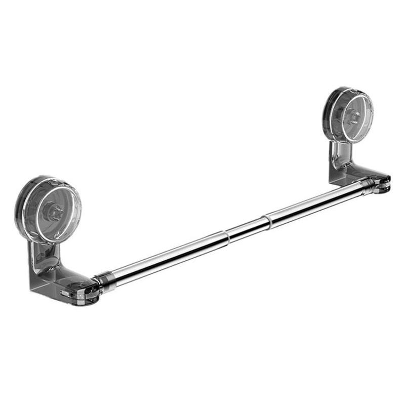 Retractable Suction Cup Towel Bar 3060cm 50100cm Adjustable NonPerforated WallMounted Single Rod 6