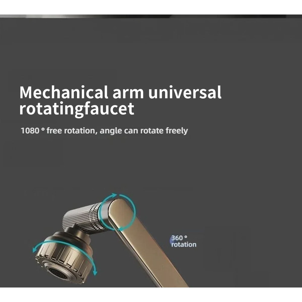 1080 Rotating Basin Faucet Hot Cold Multi Function Booster Faucet For Bathroom Kitchen With Unive 8