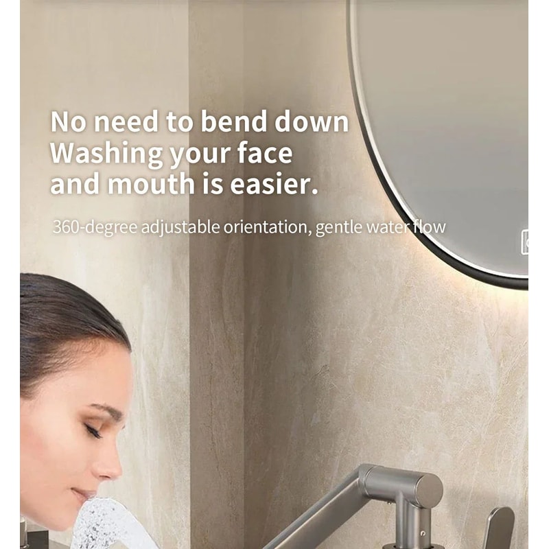 1080 Rotating Basin Faucet Hot Cold Multi Function Booster Faucet For Bathroom Kitchen With Unive 10