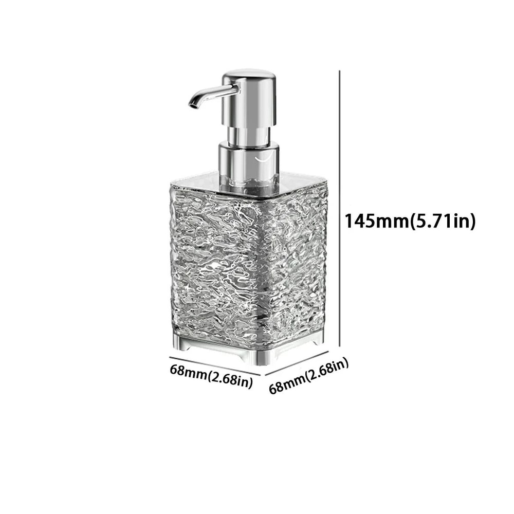 Luxurious Refillable ABS Soap Dispenser Bottle Press Pump Container For Hand Soap Dish Soap Bathr 6