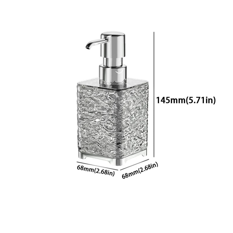 Luxurious Refillable ABS Soap Dispenser Bottle Press Pump Container For Hand Soap Dish Soap Bathr 6