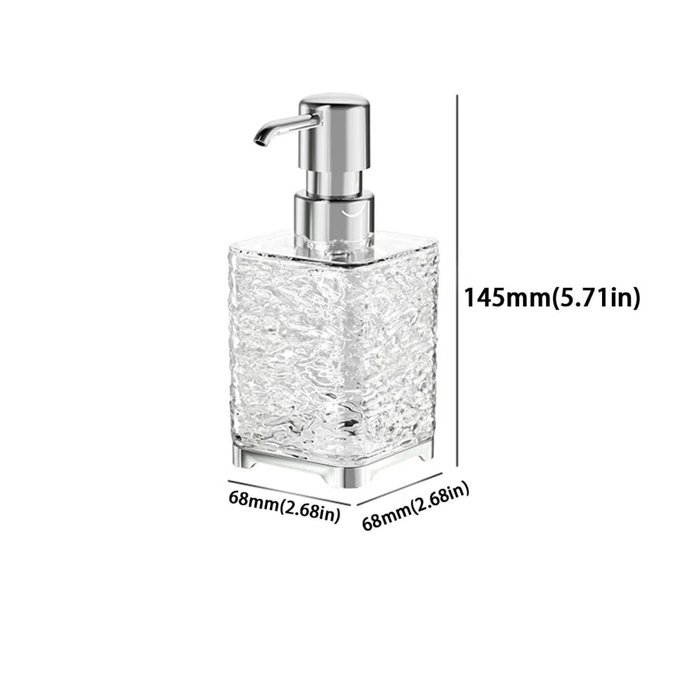 Luxurious Refillable ABS Soap Dispenser Bottle Press Pump Container For Hand Soap Dish Soap Bathr 5
