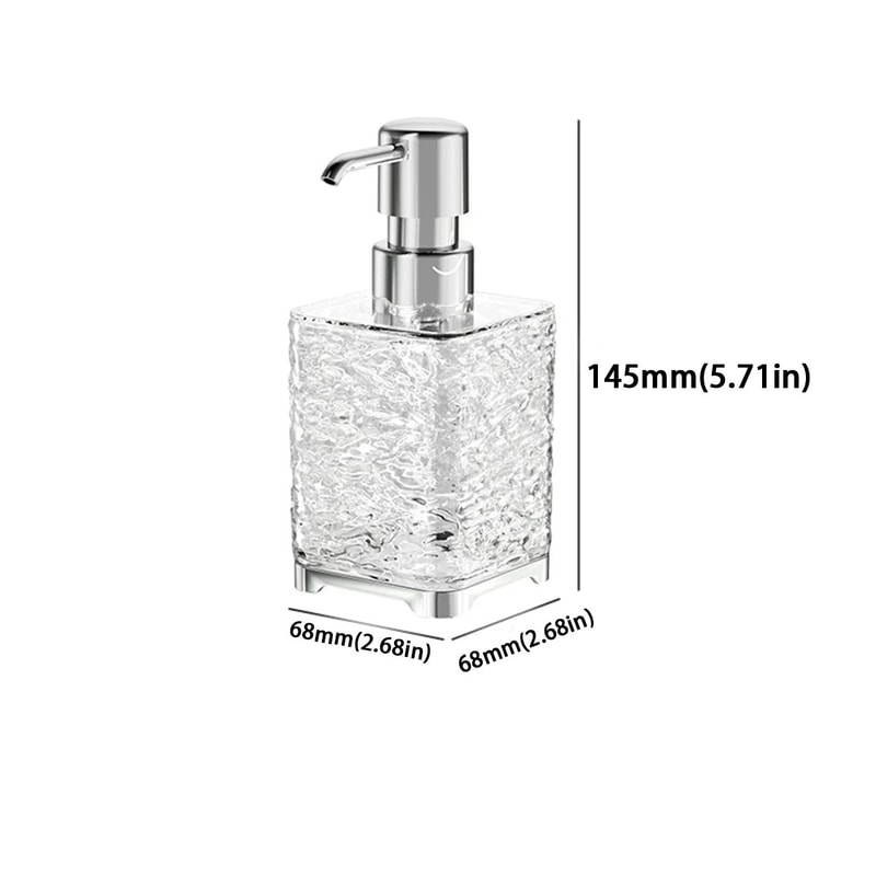 Luxurious Refillable ABS Soap Dispenser Bottle Press Pump Container For Hand Soap Dish Soap Bathr 5