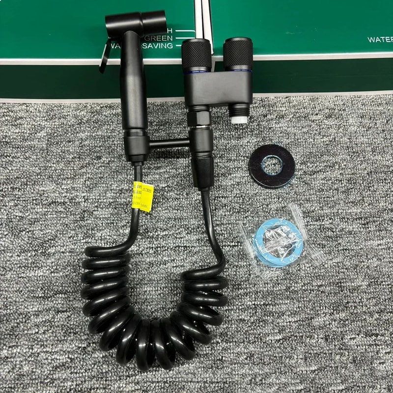 Stainless Steel Handheld Bidet Sprayer Set SelfCleaning Toilet Spray Head With NoPunch Installatio 12