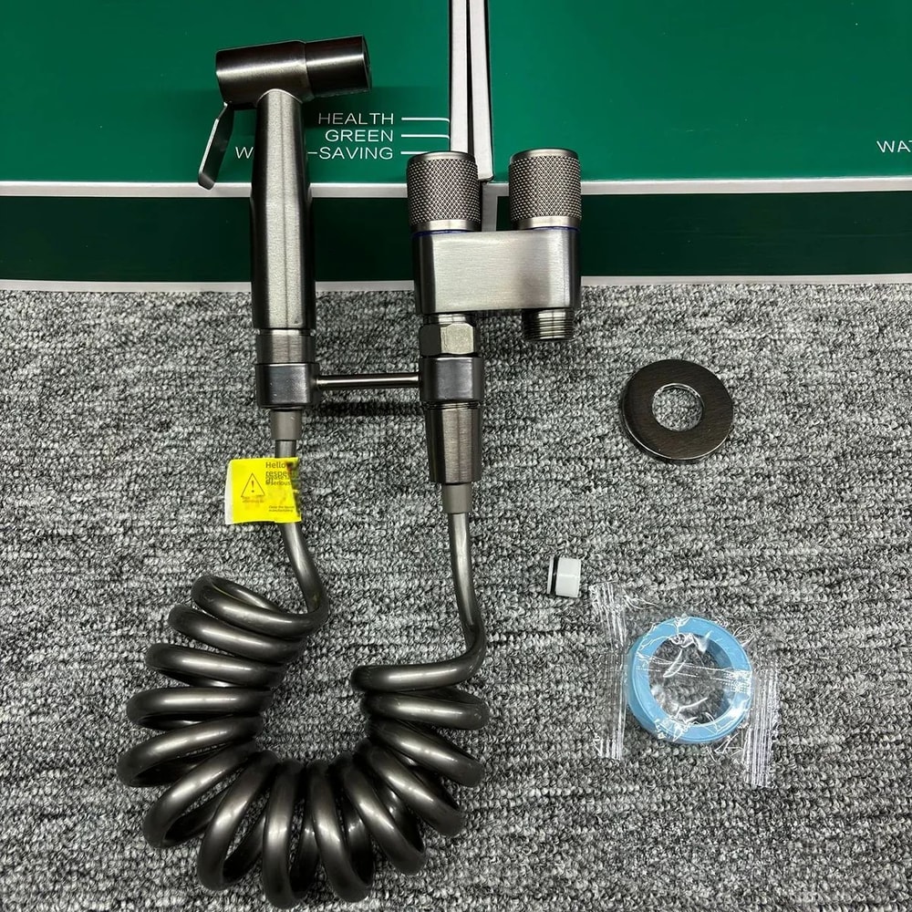 Stainless Steel Handheld Bidet Sprayer Set SelfCleaning Toilet Spray Head With NoPunch Installatio 14