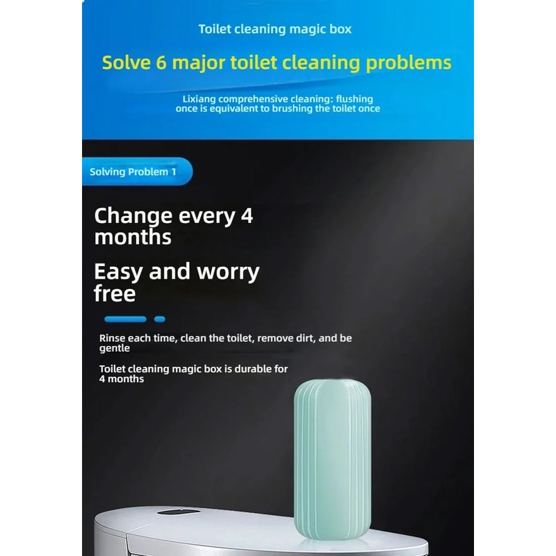 Deep Pipeline Toilet Cleaner LongLasting Stain Prevention Tablets For Home Bathroom Maintenance 12 6