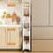 Slim Gap Storage Rack Movable FloorStanding Narrow Cart For Kitchen Bathroom Living Room Organiza 2