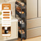 Slim Gap Storage Rack Movable FloorStanding Narrow Cart For Kitchen Bathroom Living Room Organiza 15