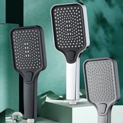 adjustable 3-mode high-pressure shower head – rainfall, massage & mixed spray showerhead with large flow and water-savin