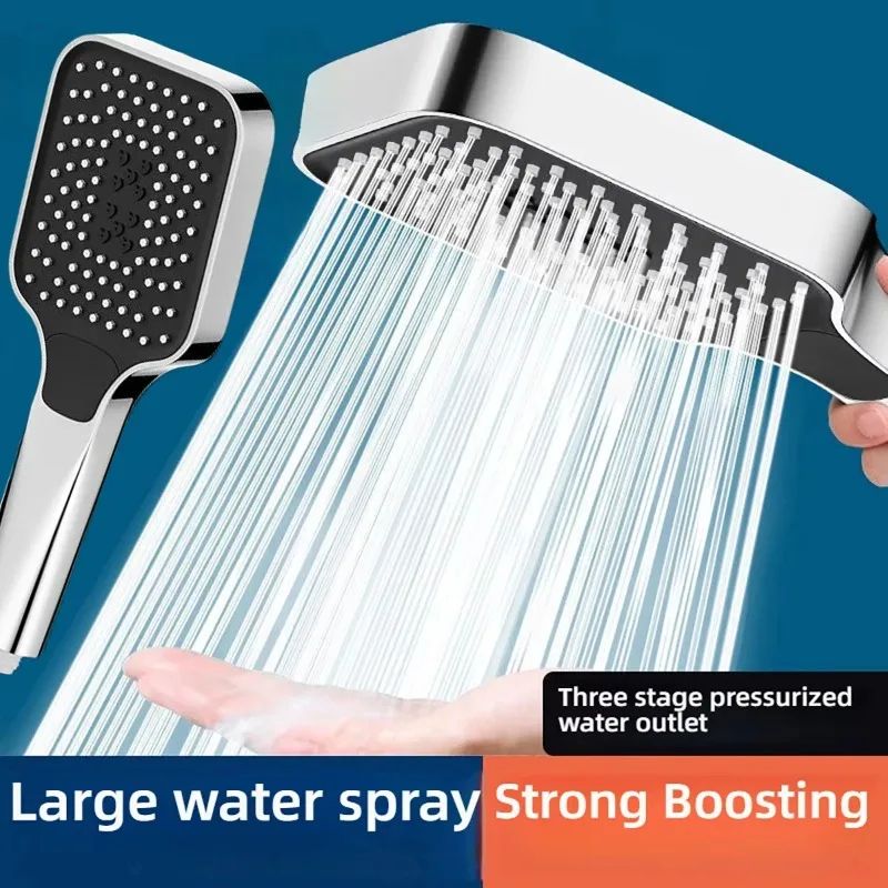 Adjustable 3Mode HighPressure Shower Head Rainfall Massage Mixed Spray Showerhead With Large Flow 1