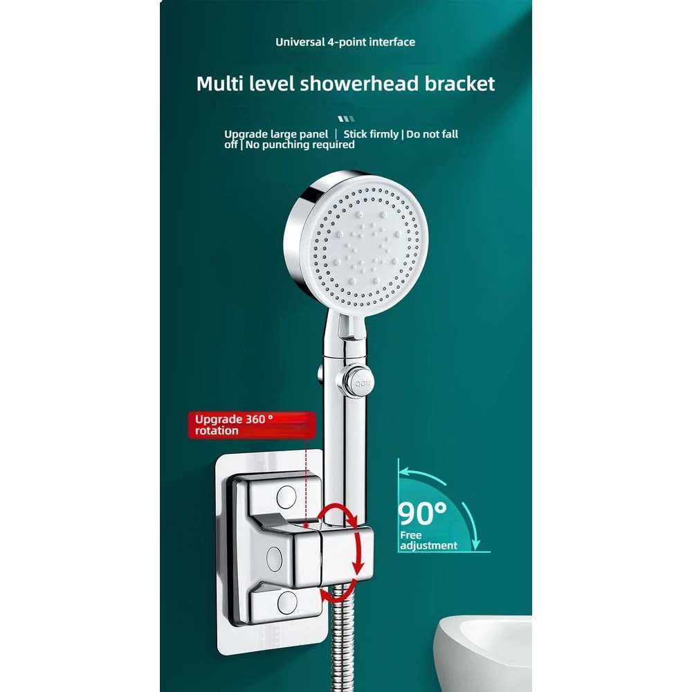 Adjustable 3Mode HighPressure Shower Head Rainfall Massage Mixed Spray Showerhead With Large Flow 6