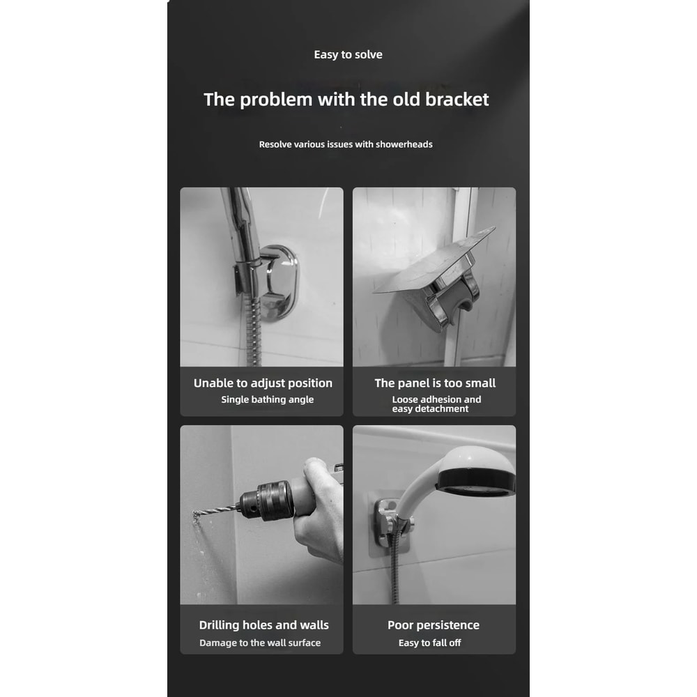 Adjustable 3Mode HighPressure Shower Head Rainfall Massage Mixed Spray Showerhead With Large Flow 8