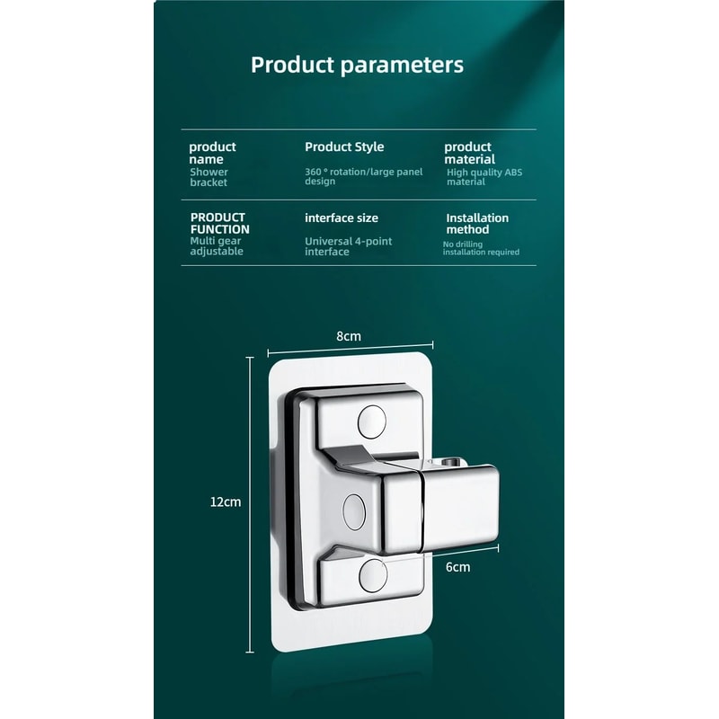 Adjustable 3Mode HighPressure Shower Head Rainfall Massage Mixed Spray Showerhead With Large Flow 15