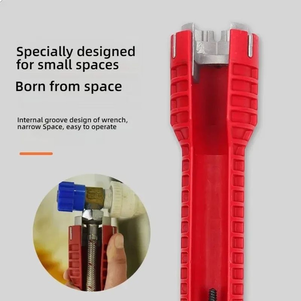 8in1 MultiFunctional Sink Faucet Wrench Universal LargeOpen Plumbing Tool For Bathroom Household 2