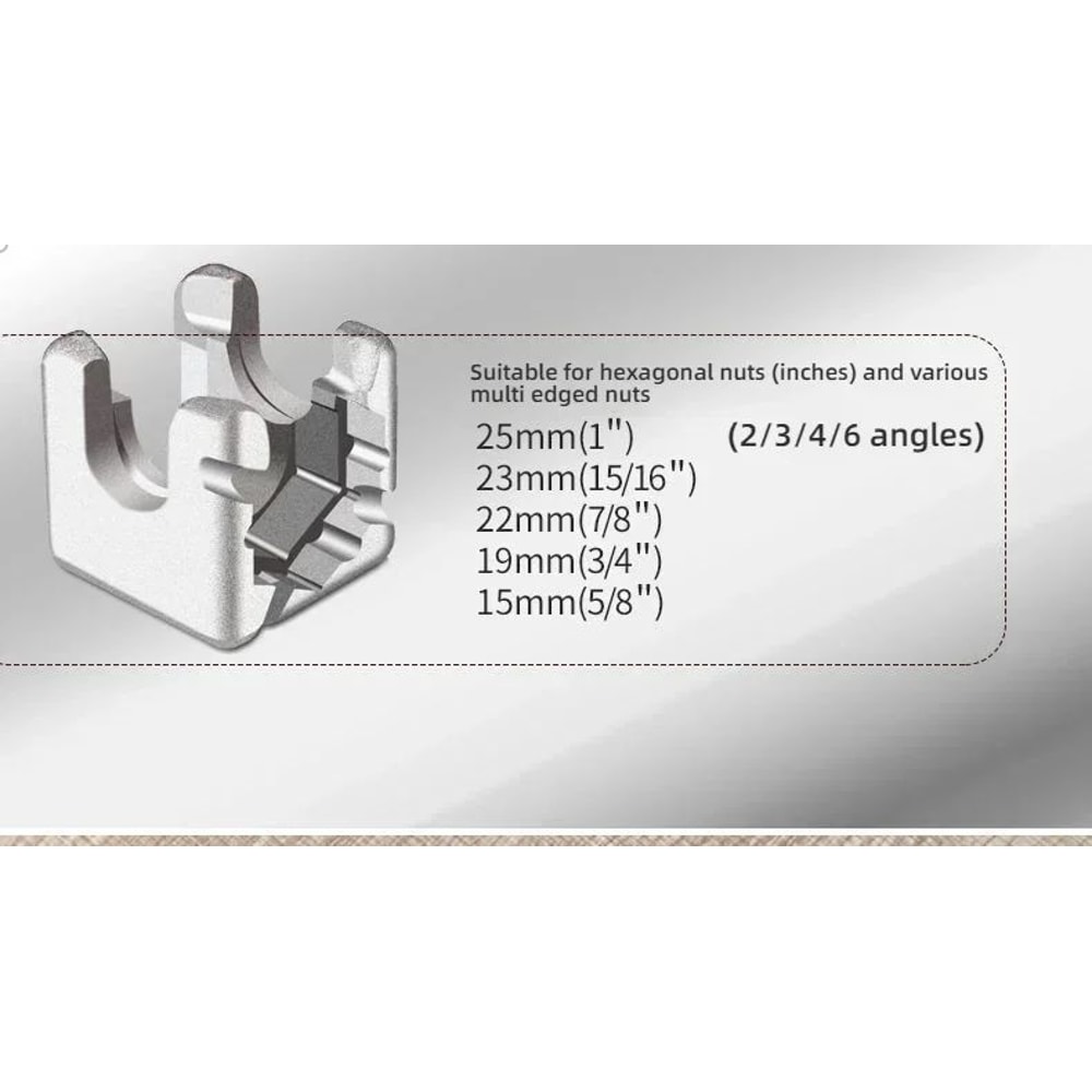 8in1 MultiFunctional Sink Faucet Wrench Universal LargeOpen Plumbing Tool For Bathroom Household 10