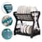 DoubleLayer Kitchen Dish Rack Multifunctional Drain Bowl Tray Storage Organizer For Drying Plates 1