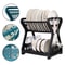 DoubleLayer Kitchen Dish Rack Multifunctional Drain Bowl Tray Storage Organizer For Drying Plates 1