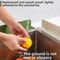 Silicone Sink Splash Guard With Suction Cup WhiteGreen Water Baffle To Protect Clothes From Splash 3